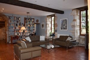 Chateau de Sadillac living room
