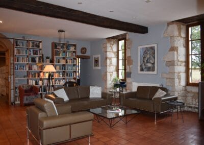 Chateau de Sadillac living room